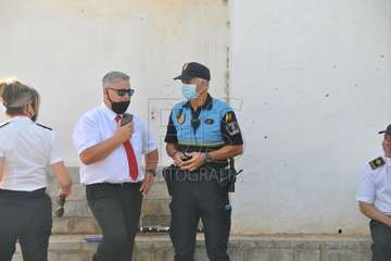 Homenaje de la Banda Municipal de Música a la Policía Local y Policía Nacional  (Foto Francisco Javier Santana)